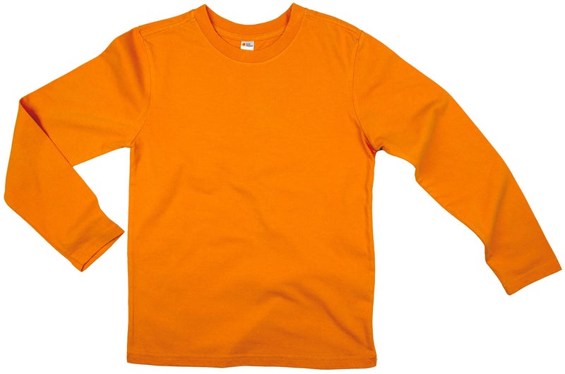 Earth Elements Big Kid's (Youth) Long Sleeve T-Shirt Large Orange - Image 1